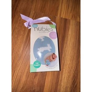 Nubies Huggalugs Leg Warmers Baby Leg Huggers Eggshell Bunny Newborn